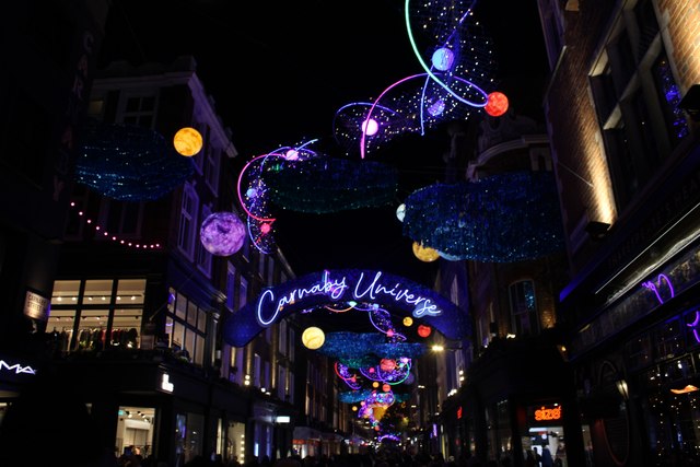 View of the Christmas lights on Carnaby Street #2