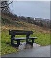 Bench alongside Llwyncelyn Drive, Cwmbran