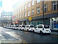 A Queue of Taxis on Bank Street, Bradford