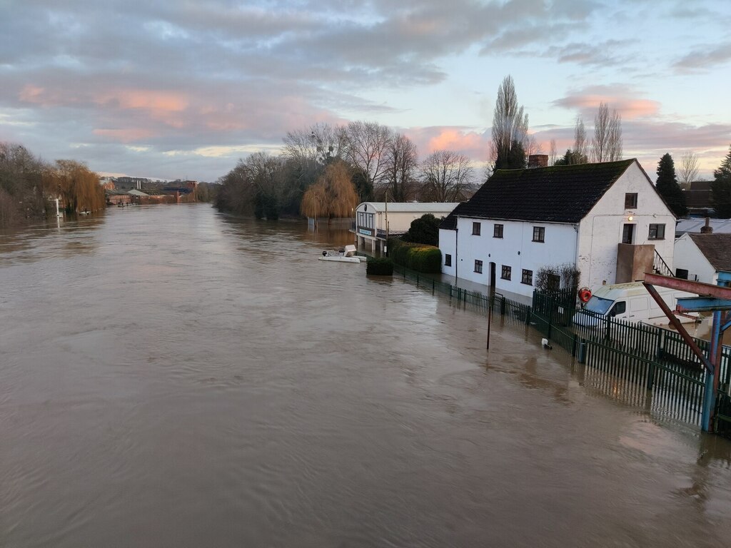 Flooding along the River Severn at... © Mat Fascione cc-by-sa/2.0 ...