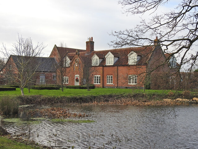 The Clock House at Elms Farm, Toft Monks © Adrian S Pye :: Geograph ...