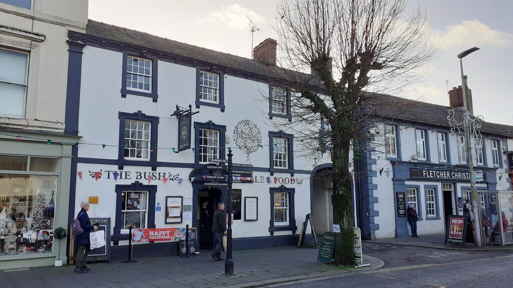 The Bush pub and Fletcher Christian Inn... © Luke Shaw Geograph