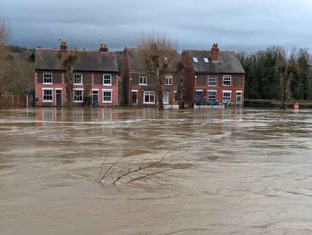 Properties at risk of flooding on Severn... © TCExplorer :: Geograph ...