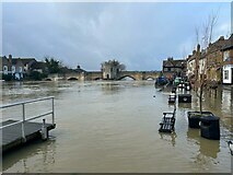 TL3171 : The Great Ouse in flood at St Ives by Andrew Richardson