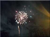 TQ2588 : New Year Fireworks at Central Square, Hampstead Garden Suburb by David Howard