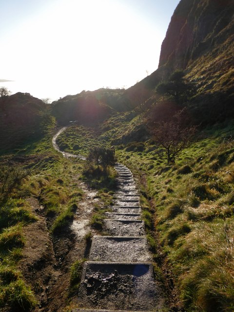 Steps on the Cave Hill Trail © Gareth James :: Geograph Britain and Ireland