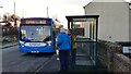 NY2344 : Stagecoach 600 service to Carlisle stops for passengers in Bolton Low Houses by Luke Shaw