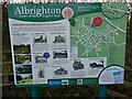 SJ8004 : Another info board on Albrighton by Jeremy Bolwell