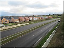 SO8753 : The A4440 past Whittington Walk, Worcester by Chris Allen