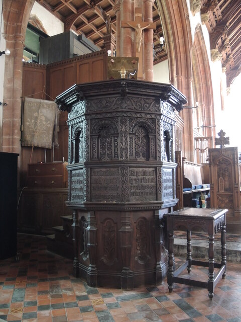 Pulpit of St Peter and All Hallows © Neil Owen cc-by-sa/2.0 :: Geograph ...