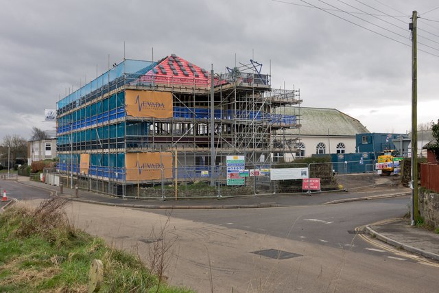 Braunton Academy on the corner of Barton... © Roger A Smith :: Geograph ...