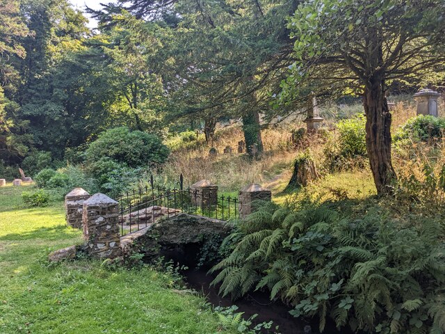 The stream in St Ishmael churchyard © David Medcalf cc-by-sa/2.0 ...