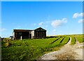 SK3458 : Barn and track on Dethick Common by Neil Theasby