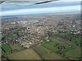 Louth from the south; development at Julian Bower: aerial 2024