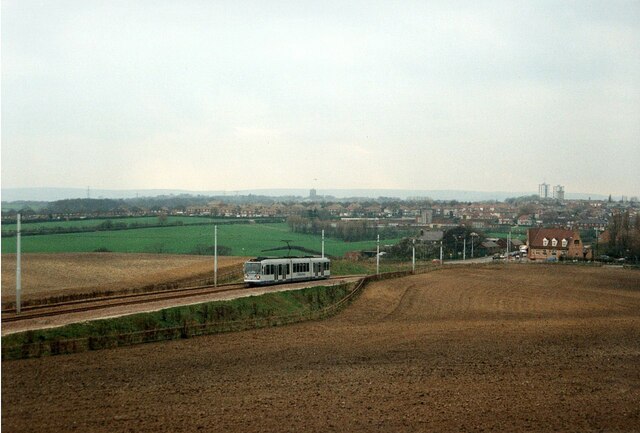 Rural Tramway Sheffield Supertram In © Alan Murray Rust Cc By Sa2