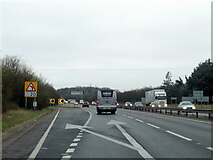 TL6767 : The A11 eastbound at a minor sliproad by Roy Hughes