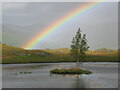 NY3604 : Rainbow over Lily Tarn by Adrian Taylor