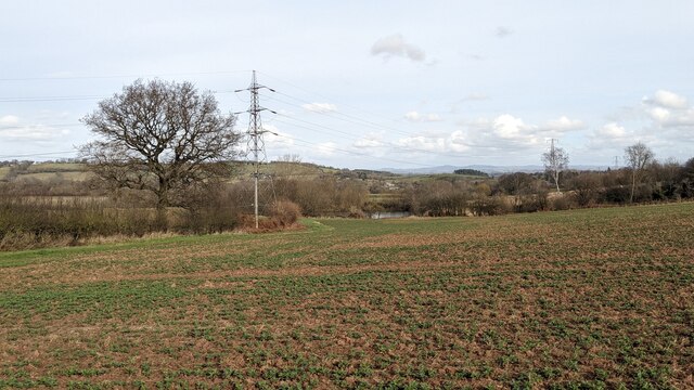 Pylons by the Abberley Circular Walk © Fabian Musto cc-by-sa/2.0 ...