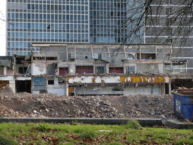 Demolition of the former tax office in... © Gareth James :: Geograph ...