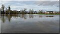SO8540 : Flooded rugby field by Philip Halling