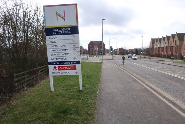 Station Road through Northstowe