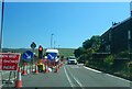 Road works on New Mills Road