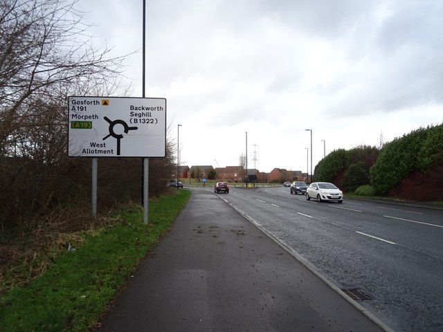 New York Road (A191) approaching... © JThomas :: Geograph Britain and ...