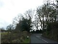 Sharp bend on B3212 on east of Moretonhampstead