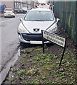 Bilingual Rockingham Terrace name sign, Briton Ferry