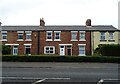 Terraced houses on Sandy Lane (A1056)