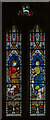 Stained glass window, St Peter