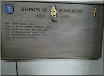 SU2771 : Holy Cross, Ramsbury: the modern bishops by Basher Eyre