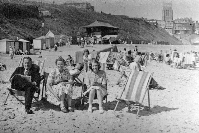 Cromer: on the beach in the 1950s © The late Harry Lees cc-by-sa/2.0 ...