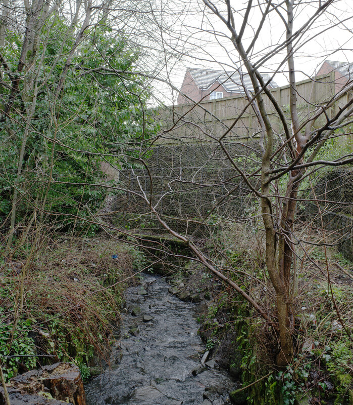 Syke Beck seen from the path to Westgate... © habiloid cc-by-sa/2.0 ...