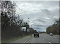 On the A430 approaching the junction for Hempsted Village