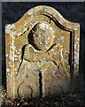 A symbolic gravestone at the Old Parish Church burial ground, Galashiels