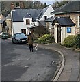 SO5412 : Walking the dog in Staunton, Gloucestershire by Jaggery