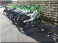 E-bikes awaiting riders, Basford