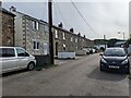 Terraced houses on the road through Illogan