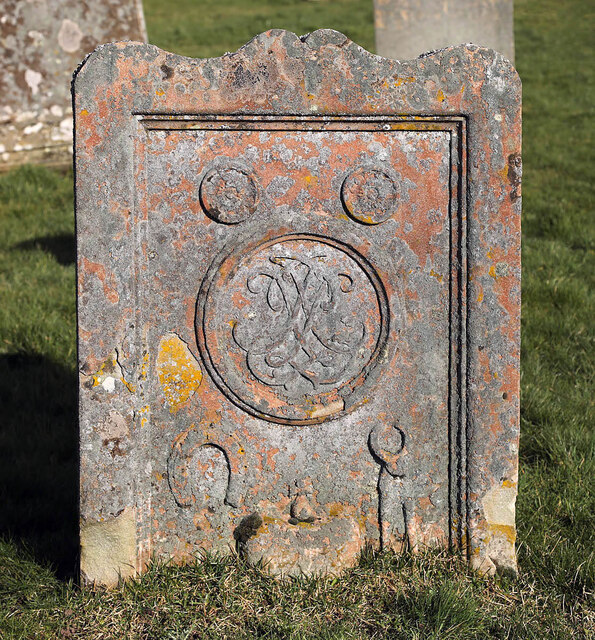 An 18th century symbolic gravestone at... © Walter Baxter :: Geograph ...