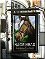 Sign for the Nags Head public house