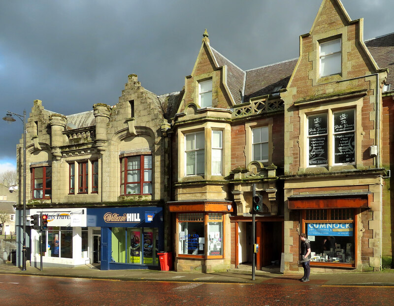 Shops in central Cumnock © Mary and Angus Hogg :: Geograph Britain and ...