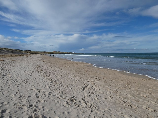 On the beach at Bamburgh © Jeremy Bolwell :: Geograph Britain and Ireland