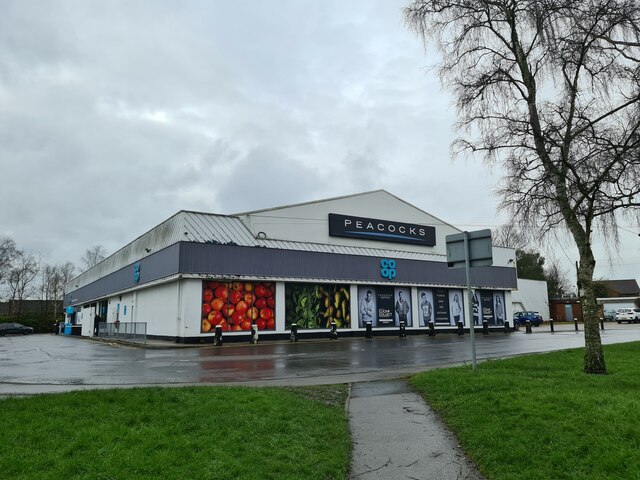 Coop and Peacocks, Ackworth Moor Top © Chris Morgan :: Geograph Britain ...