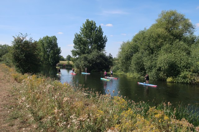 Paddleboarders on the Great Ouse © Hugh Venables :: Geograph Britain ...