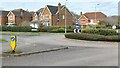 Roundabout and houses north of Zionshill Copse