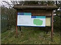 SN9396 : Information board at Carno Wind farm by Jeremy Bolwell