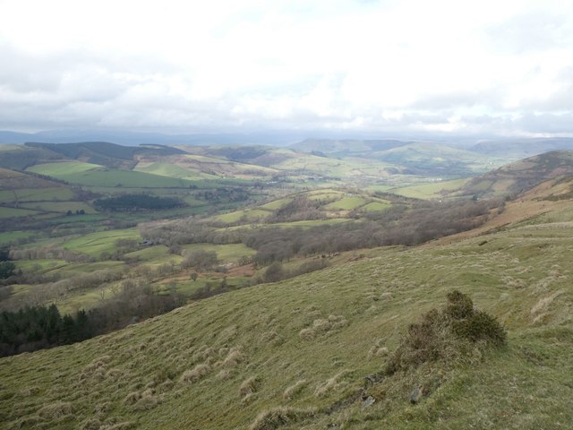 Upland view near Llanbrynmair © Jeremy Bolwell :: Geograph Britain and ...