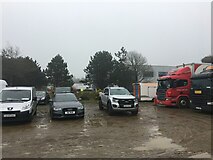 W3943 : Gravel parking area at Clonakilty Business Park by Steven Brown