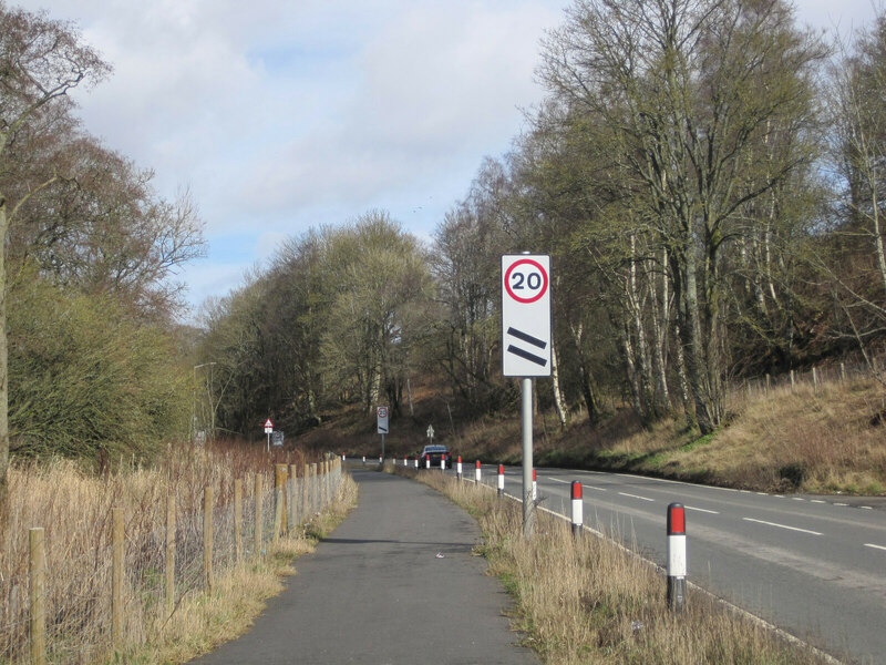 Cyclepath near Eddleston © Jim Barton cc-by-sa/2.0 :: Geograph Britain ...